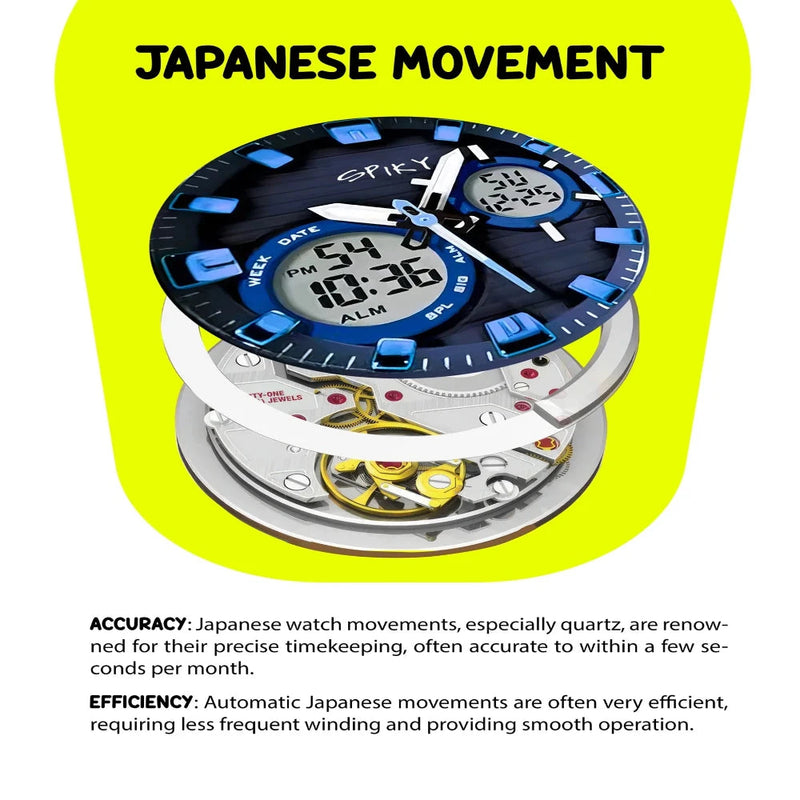 Spiky SPKEVA29 Round Multifunctional Digital Sports Watch