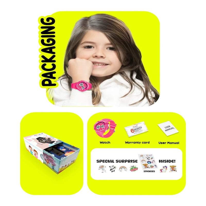 Spiky SPKEVA29 Round Multifunctional Digital Sports Watch