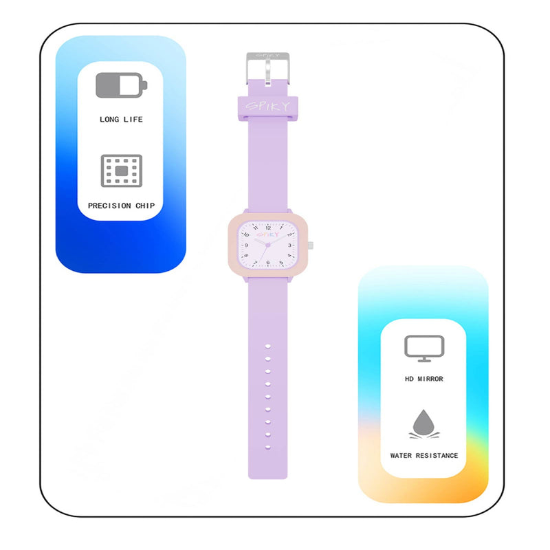 Spiky SPKEVA37 Square Stylish Analog Watch
