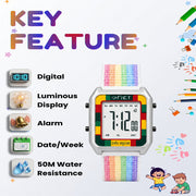 Spiky SPKEVA47 Rectangle Digital Sports Watch For Kids
