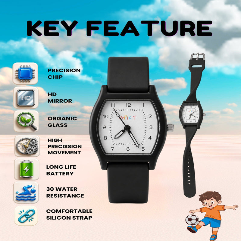 Spiky SPKEVA48 Rectangle Stylish Analog Watch For Kids