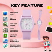 Spiky SPKEVA48 Rectangle Stylish Analog Watch For Kids