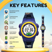 Spiky SPKEVA52 Round Digital Sports Watch
