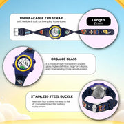 Spiky SPKEVA52 Round Digital Sports Watch