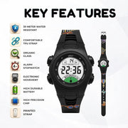 Spiky SPKEVA52 Round Digital Sports Watch