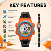 Spiky SPKEVA52 Round Digital Sports Watch