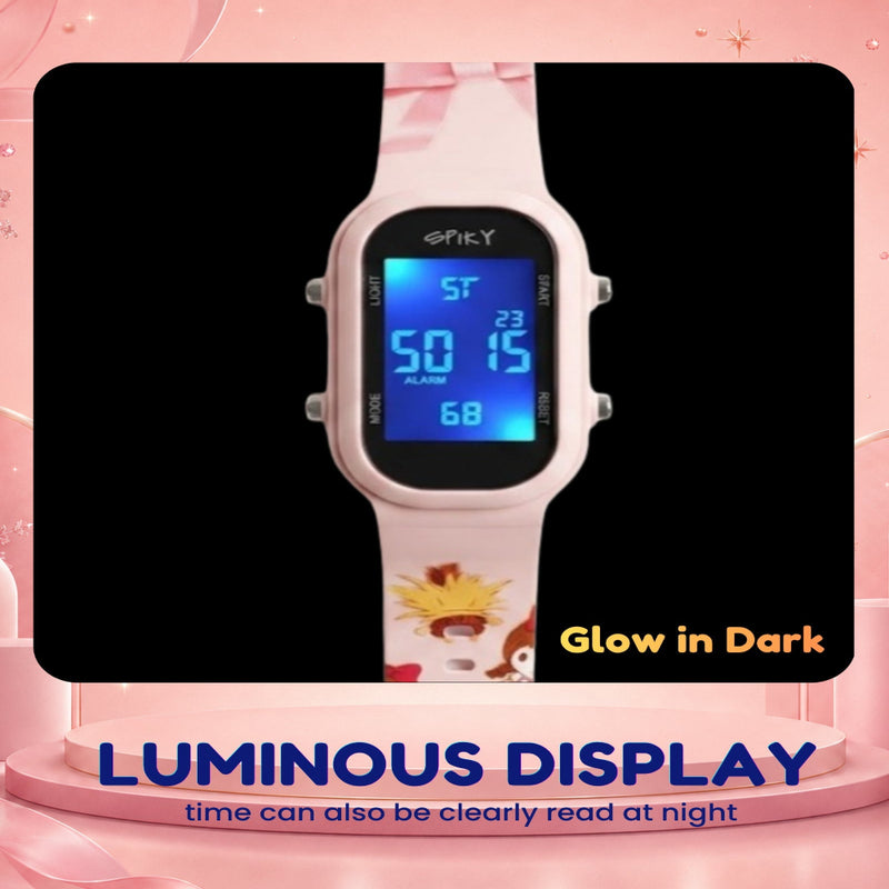 Spiky SPKEVA53 Rectangle Kids Digital Watch