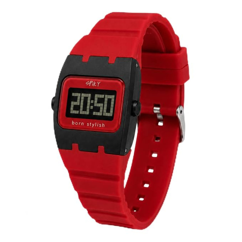 Spiky SPKEVA61 Unique Rectangle Dial Sports Watch With AlarmDay & Date Calendar