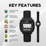Spiky SPKEVA62 Square Digital Watch