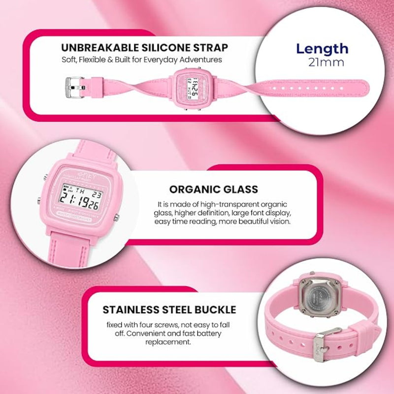 Spiky SPKEVA62 Square Digital Watch