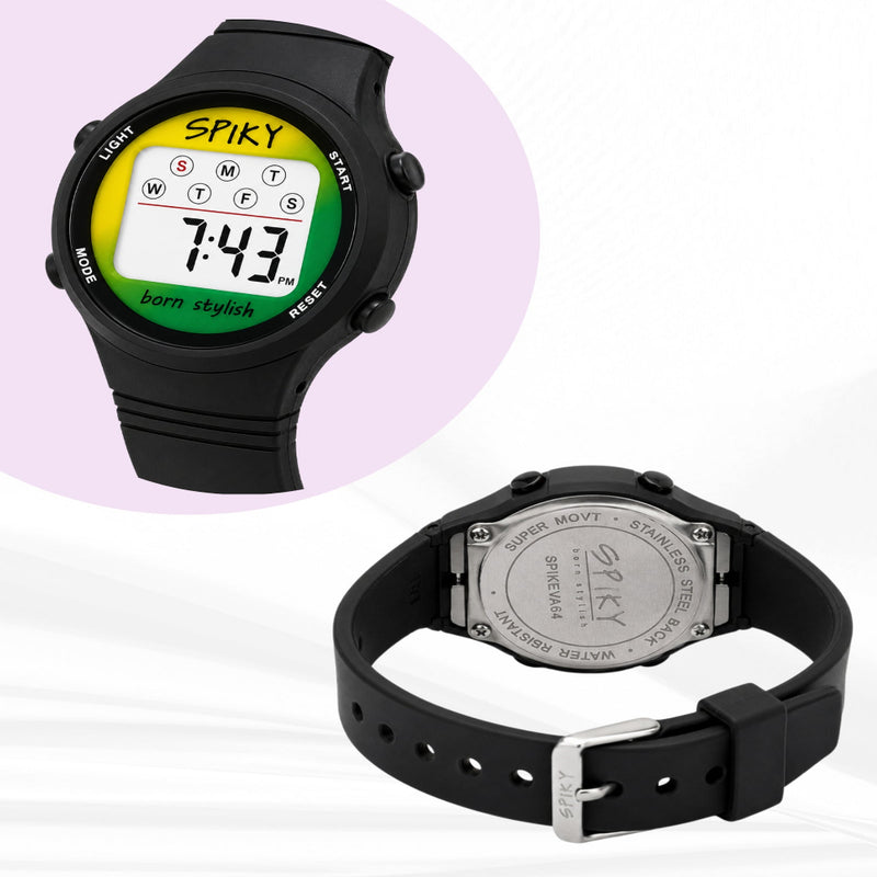 Spiky SPKEVA64 Round Digital Sports Watch For Kids