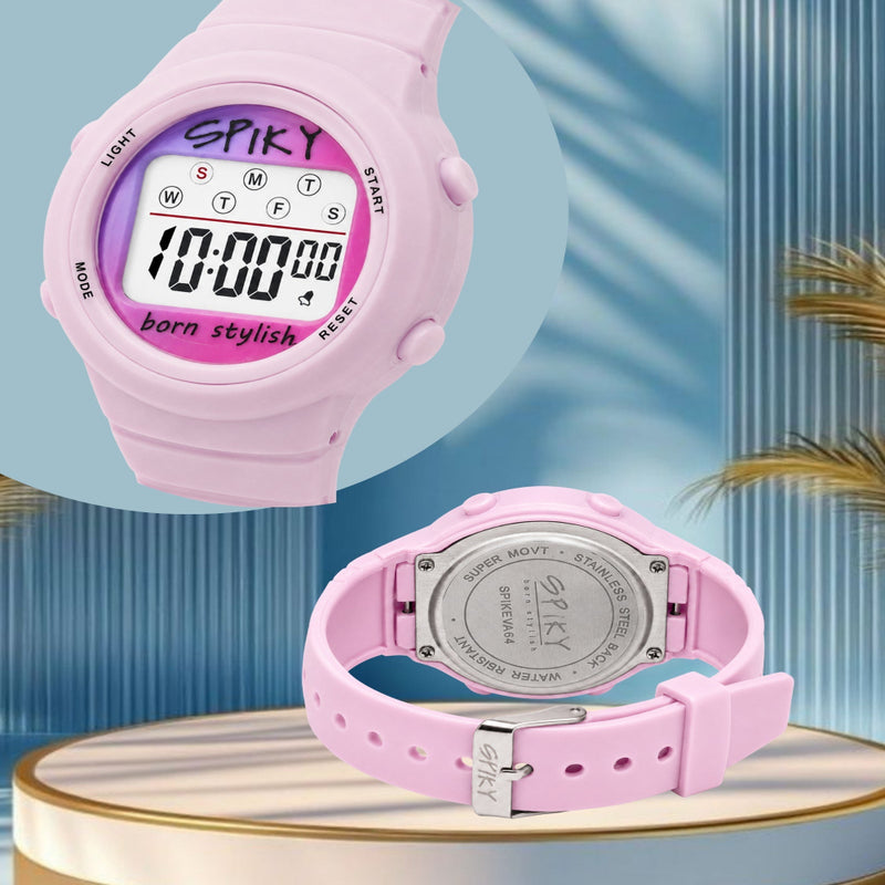 Spiky SPKEVA64 Round Digital Sports Watch For Kids