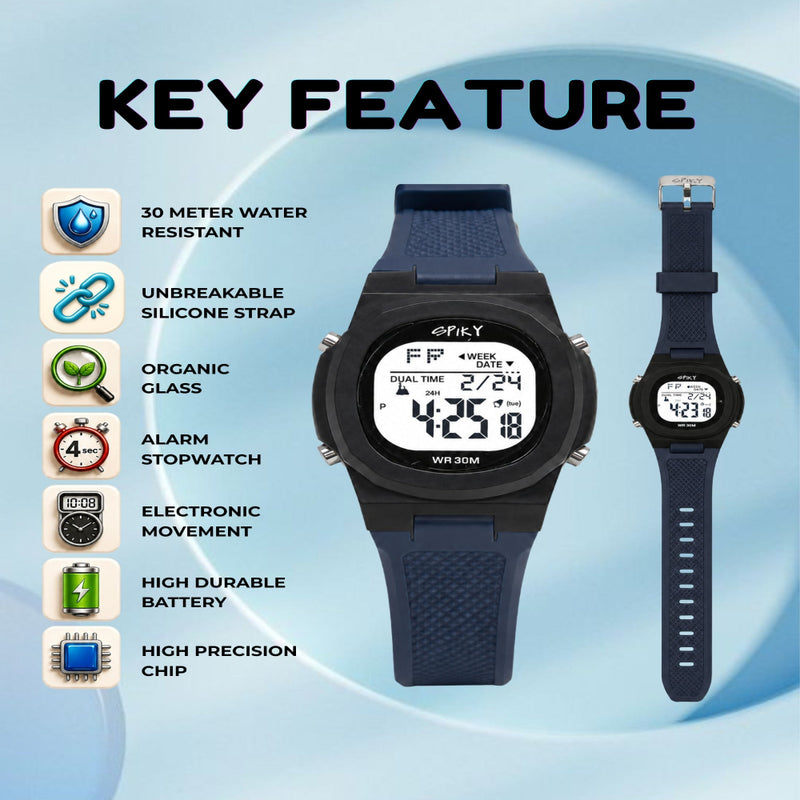 Spiky SPKEVA65 Digital Watch For Boys & Girls Round Sports Dial
