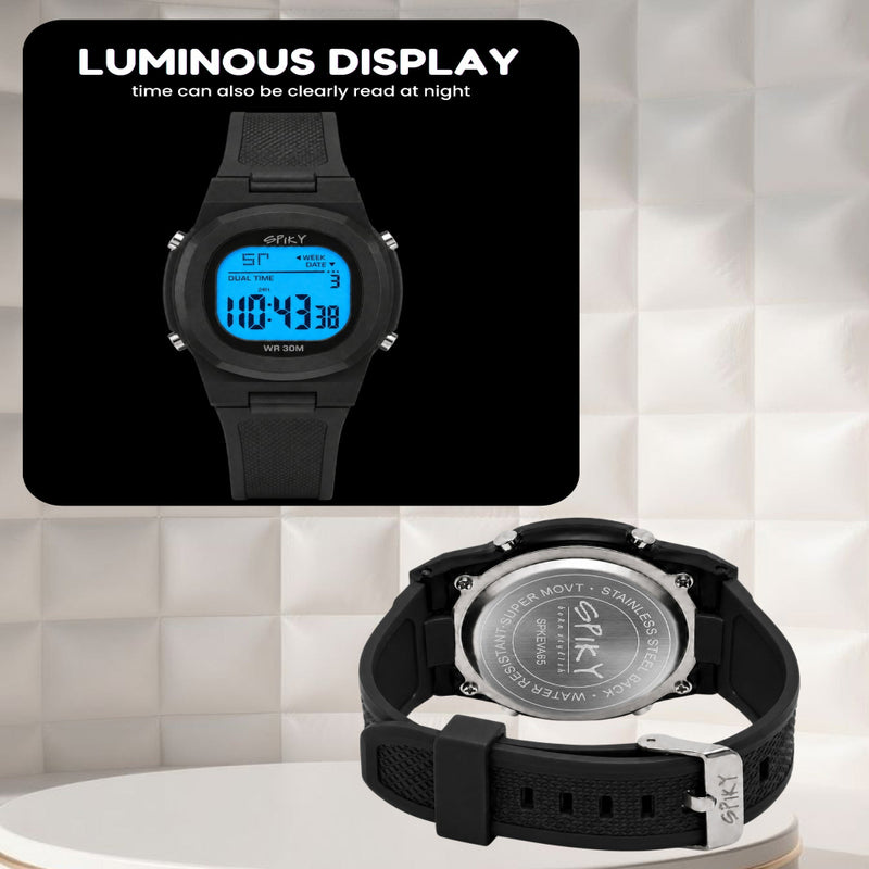 Spiky SPKEVA65 Digital Watch For Boys & Girls Round Sports Dial