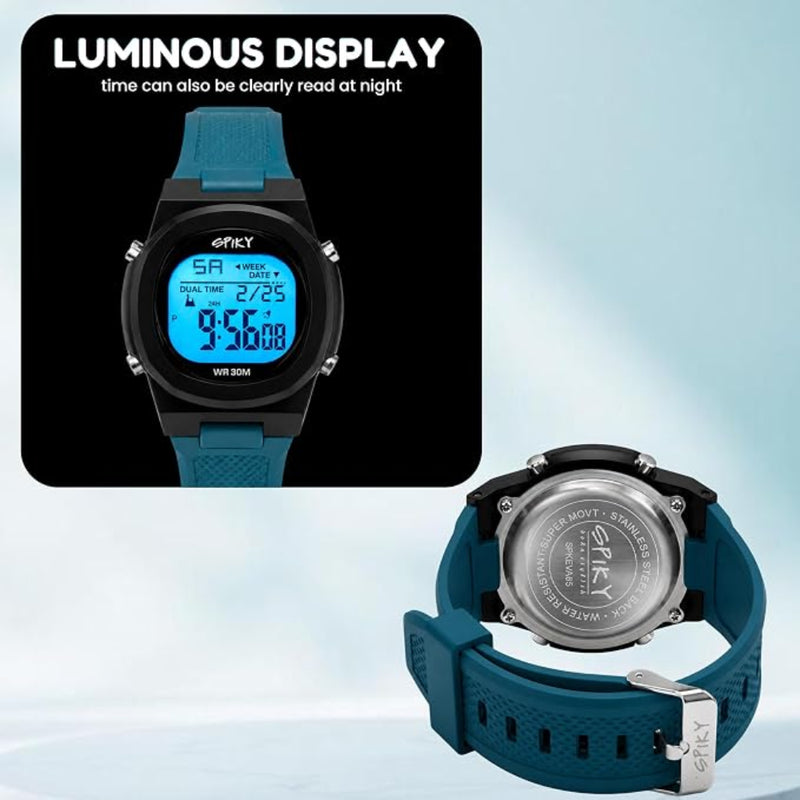 Spiky SPKEVA65 Digital Watch For Boys & Girls Round Sports Dial