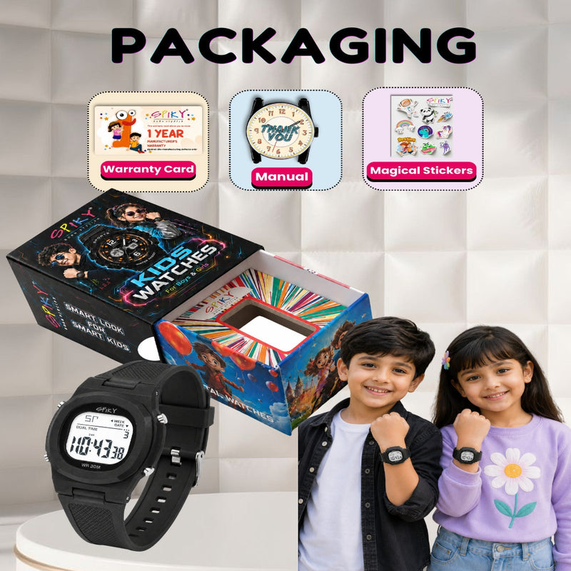 Spiky SPKEVA65 Digital Watch For Boys & Girls Round Sports Dial