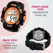 Spiky SPKEVA67 Round Dial Sports Watch With Luminous Display Alarm Day & Date Calendar