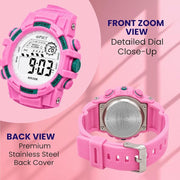 Spiky SPKEVA67 Round Dial Sports Watch With Luminous Display Alarm Day & Date Calendar