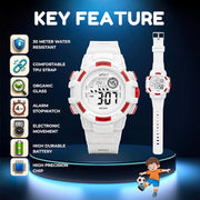 Spiky SPKEVA67 Round Dial Sports Watch With Luminous Display Alarm Day & Date Calendar