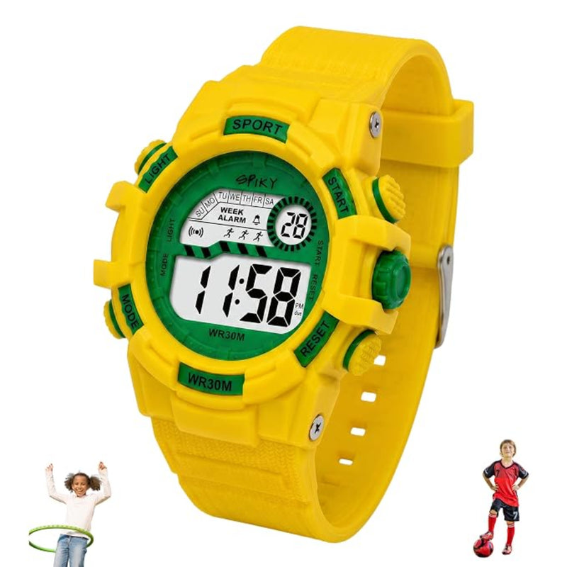 Spiky SPKEVA67 Round Dial Sports Watch With Luminous Display Alarm Day & Date Calendar
