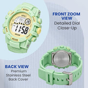 Spiky SPKEVA67 Round Dial Sports Watch With Luminous Display Alarm Day & Date Calendar