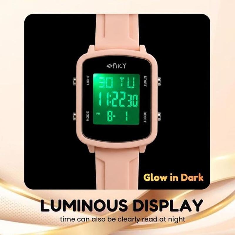Spiky SPKEVA68 Square Digital Watch For Kids Boys & Girls
