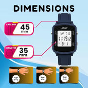 Spiky SPKEVA68 Square Digital Watch For Kids Boys & Girls