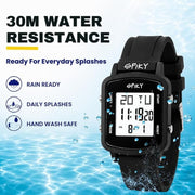 Spiky SPKEVA68 Square Digital Watch For Kids Boys & Girls