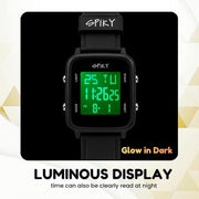 Spiky SPKEVA68 Square Digital Watch For Kids Boys & Girls