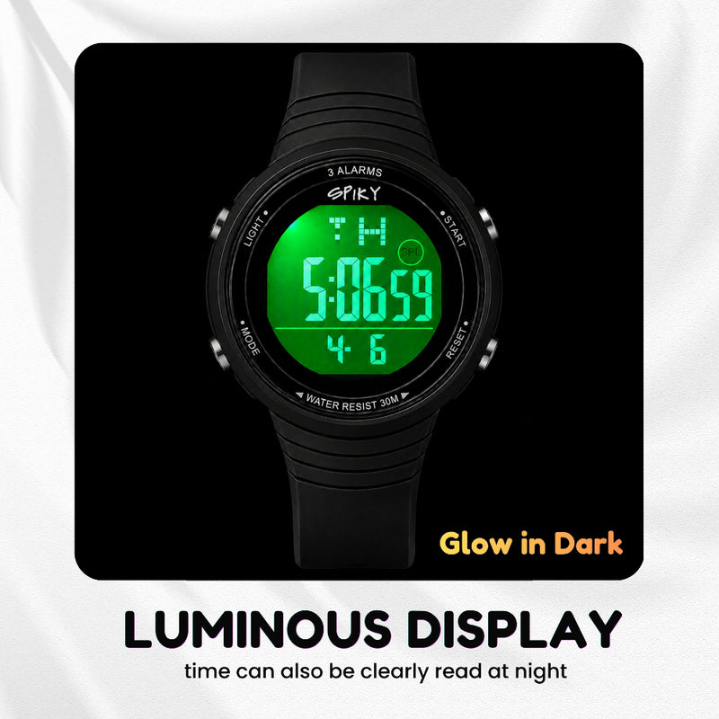 Spiky SPKEVA70 Square Digital Sports Watch