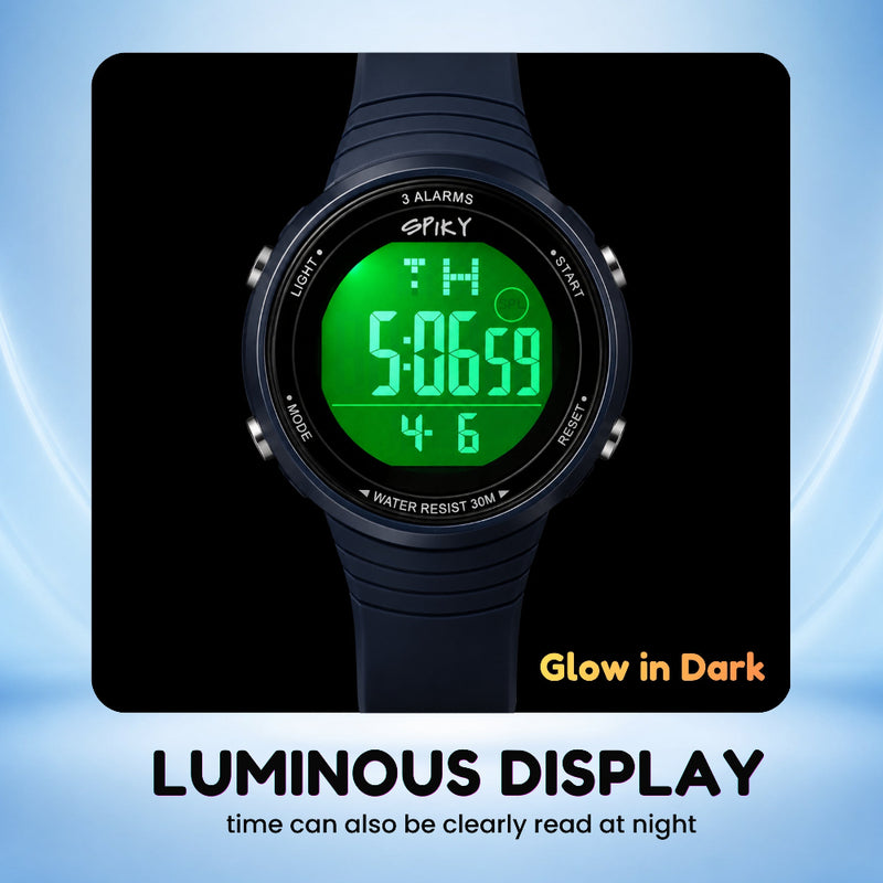 Spiky SPKEVA70 Square Digital Sports Watch