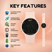 Spiky SPKEVA70 Square Digital Sports Watch