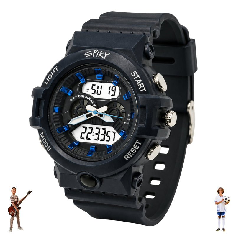 Spiky SPKEVA71 Round Analog Digital Sports Watch