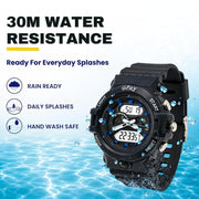 Spiky SPKEVA71 Round Analog Digital Sports Watch