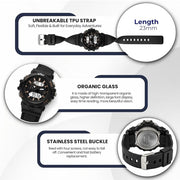 Spiky SPKEVA71 Round Analog Digital Sports Watch