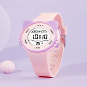 Spiky Spkeva12 Round Cat Shaped Sports Digital Watch