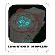 Spiky Spkeva12 Round Cat Shaped Sports Digital Watch