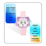 Spiky Spkeva12 Round Cat Shaped Sports Digital Watch