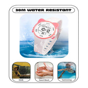 Spiky Spkeva12 Round Cat Shaped Sports Digital Watch