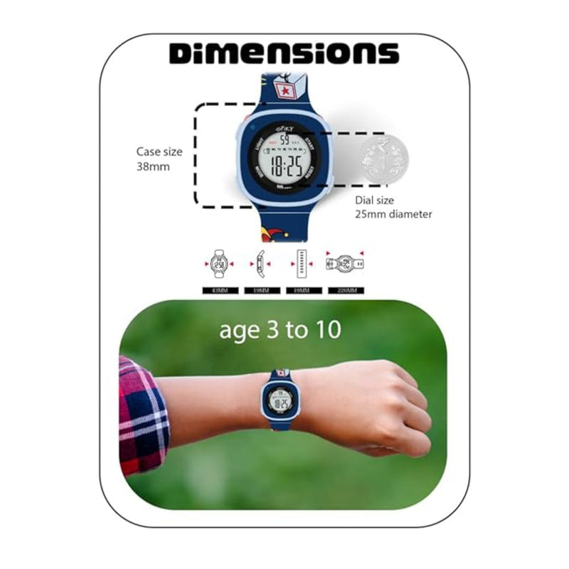 Spiky Spkeva15 Unique Square Digital Watch For Kids