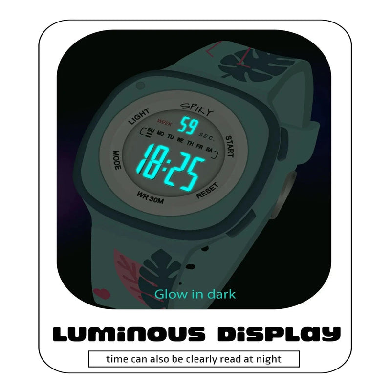 Spiky Spkeva15 Unique Square Digital Watch For Kids