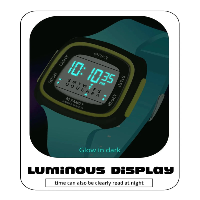 Spiky Spkeva16 Unique Square Digital Watch For Kids