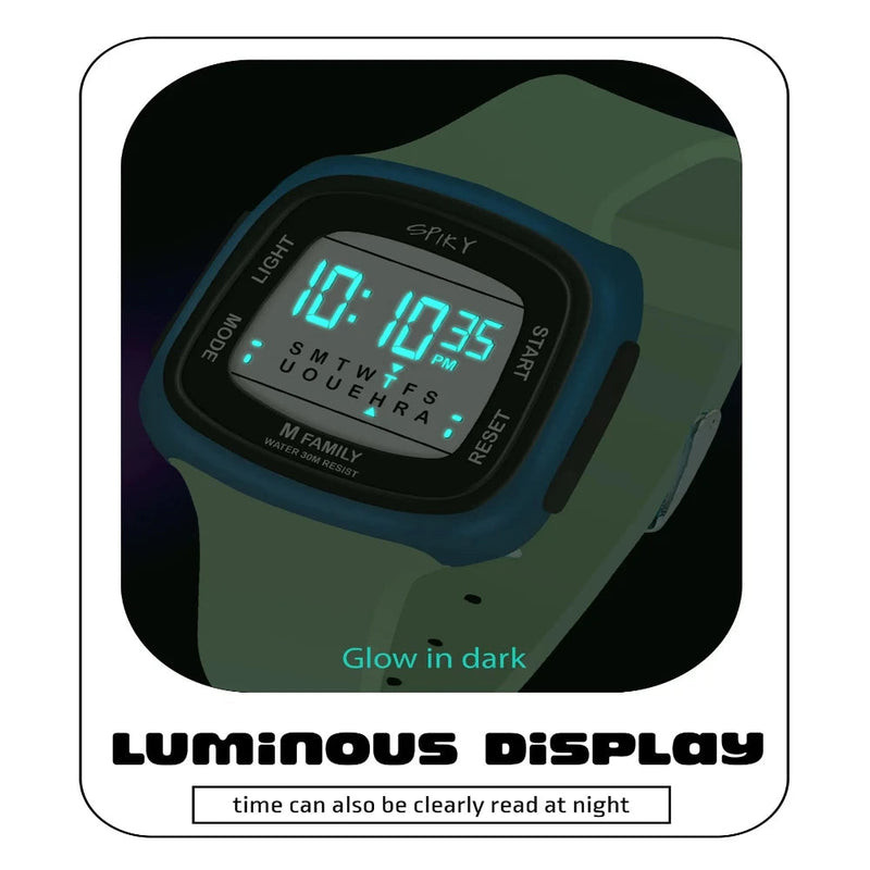 Spiky Spkeva16 Unique Square Digital Watch For Kids