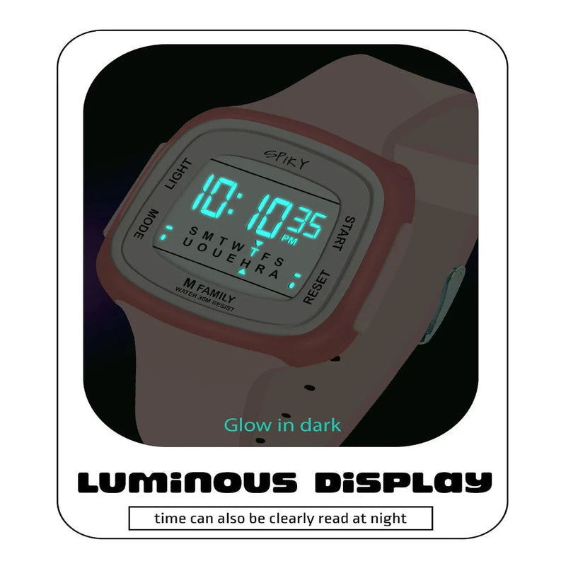 Spiky Spkeva16 Unique Square Digital Watch For Kids