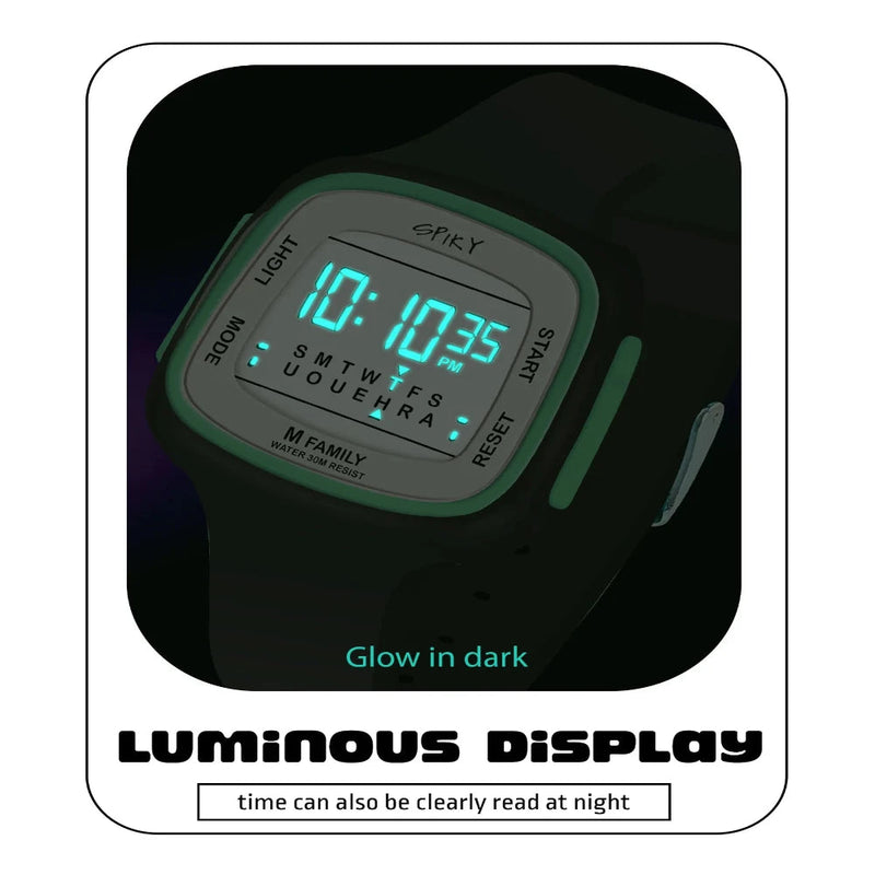 Spiky Spkeva16 Unique Square Digital Watch For Kids