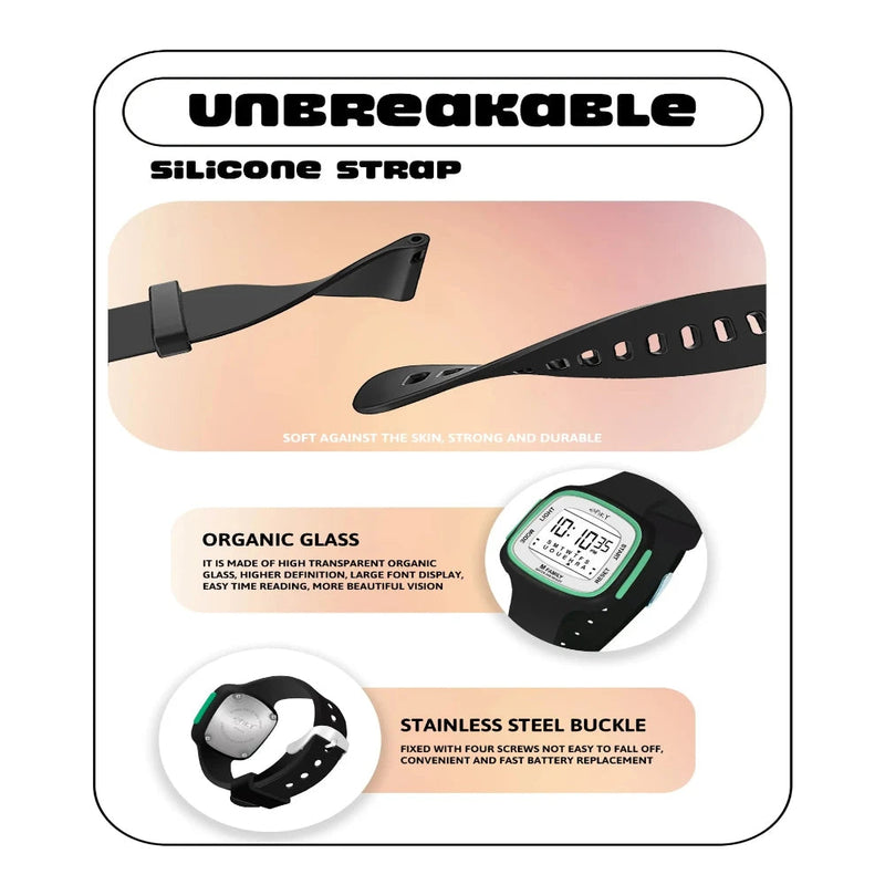 Spiky Spkeva16 Unique Square Digital Watch For Kids