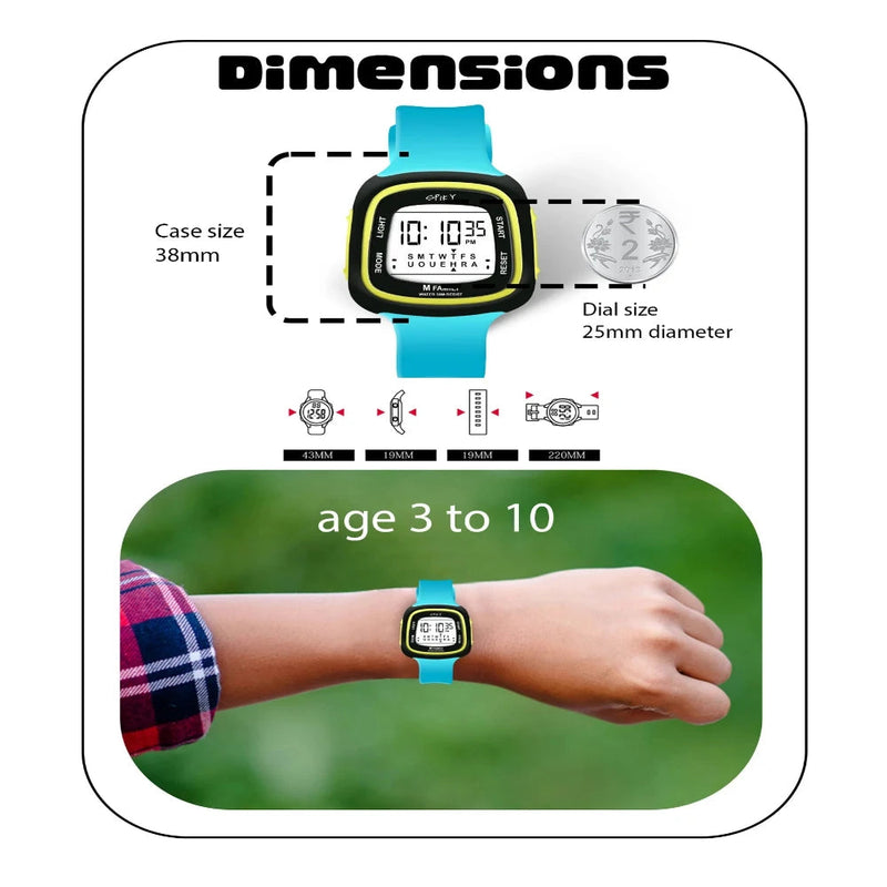 Spiky Spkeva16 Unique Square Digital Watch For Kids