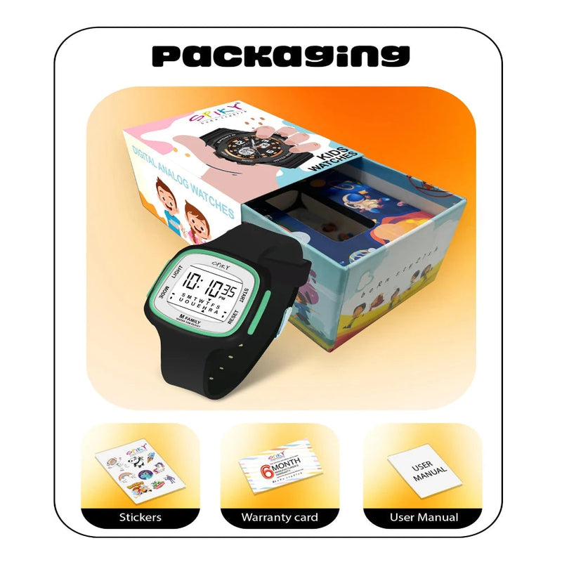 Spiky Spkeva16 Unique Square Digital Watch For Kids