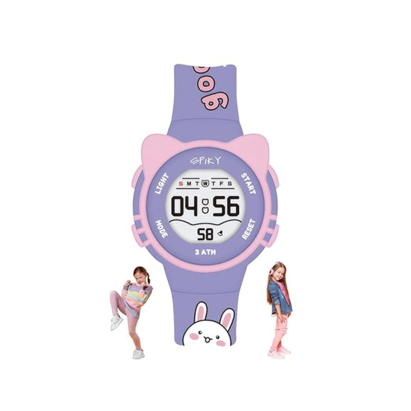 Spiky Spkeva17 Round Cat Shaped Sports Digital Watch