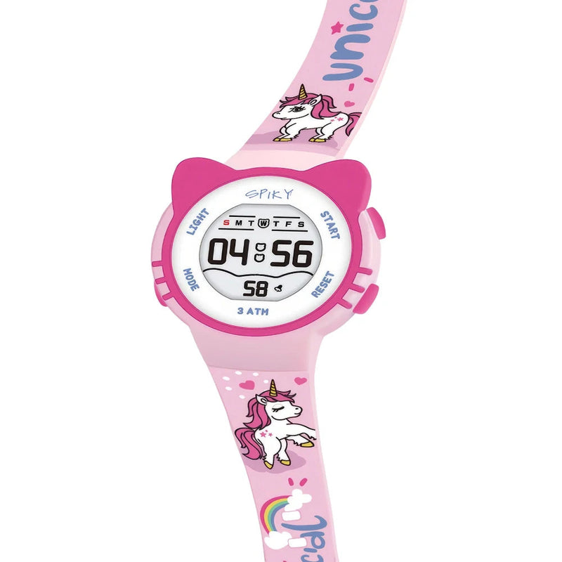 Spiky Spkeva17 Round Cat Shaped Sports Digital Watch